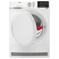 AEG T6DBG720N Condenser Tumble Dryer, 7kg Load, B Energy Rating, White